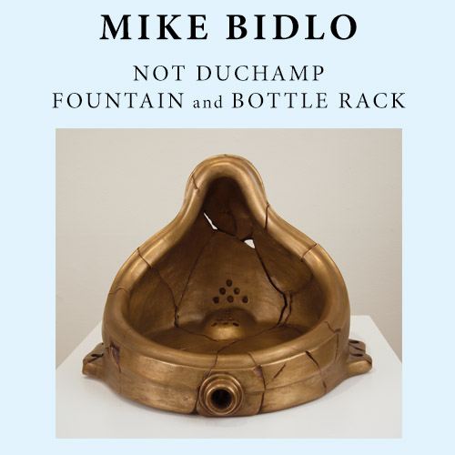 Mike Bidlo. Not Duchamp Fountain and Bottle Rack