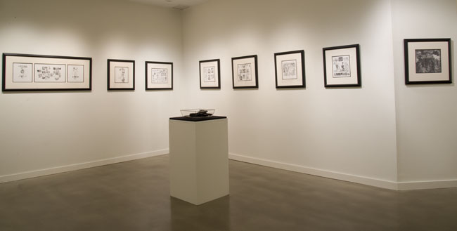 Installation photo of Rafael Leonardo Black Insider Art