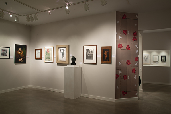 Installation shot of Depicting Duchamp: Portraits of Marcel Duchamp and/or Rrose Selavy at Francis M. Naumann Fine Art