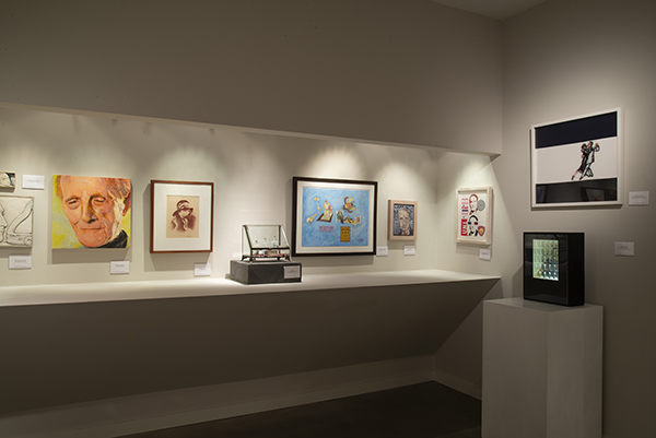 Installation shot of Depicting Duchamp: Portraits of Marcel Duchamp and/or Rrose Selavy at Francis M. Naumann Fine Art