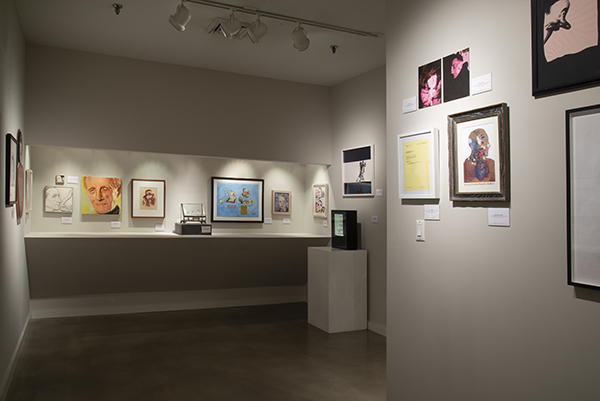 Installation shot of Depicting Duchamp: Portraits of Marcel Duchamp and/or Rrose Selavy at Francis M. Naumann Fine Art