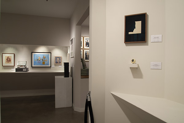 Installation shot of Depicting Duchamp: Portraits of Marcel Duchamp and/or Rrose Selavy at Francis M. Naumann Fine Art