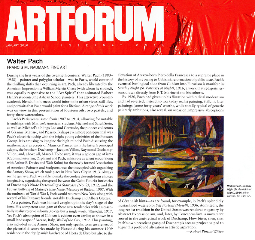 Artforum review January 2016